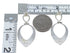 Southwestern Turquoise And Opal Silver Post Dangle Earrings AX50304
